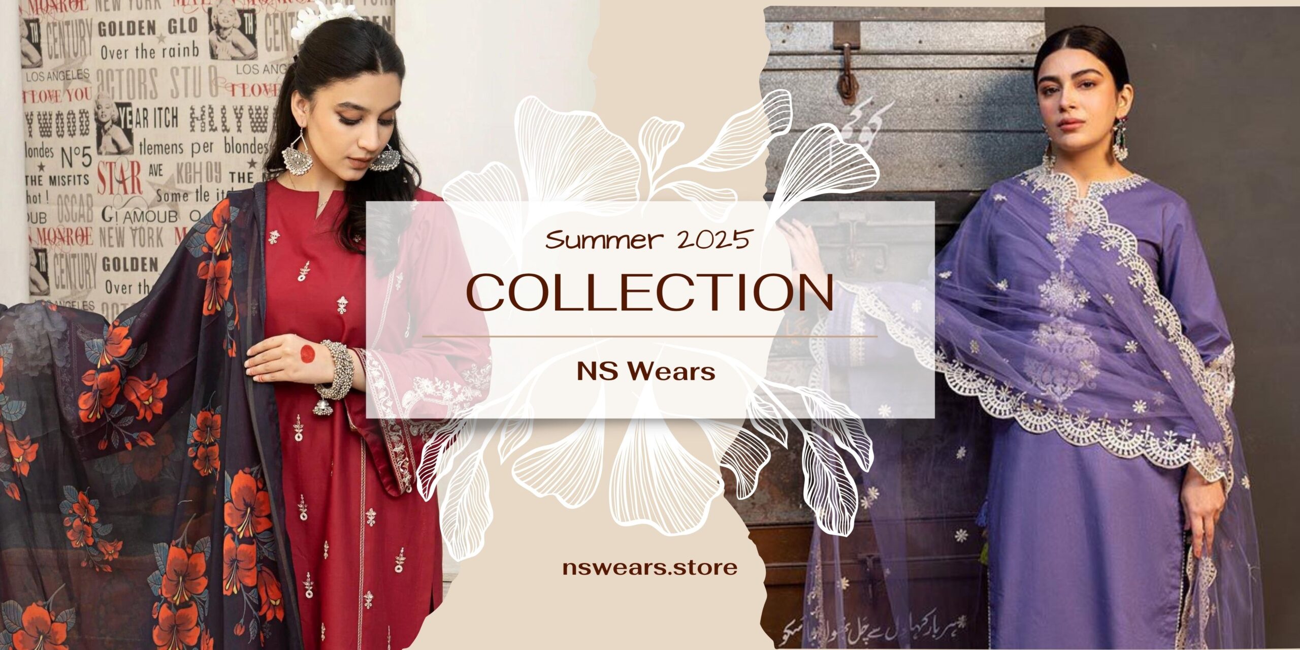 Beige Aesthetic Exclusive Fashion Wear Collection Clothing Banner