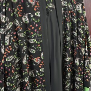 2-Piece Printed Gown Abaya