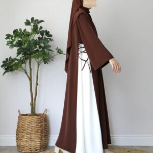 Brown Emma Abaya With Stoller 🤎