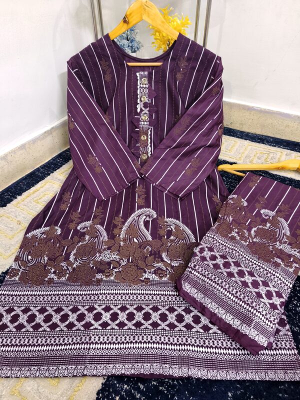 LAWN COTTON SCREEN PRINT 2 PC 2K25 ✨ - Image 2