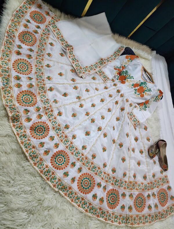 Floral Royalty Anarkali stitched - Image 8