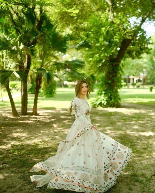Floral Royalty Anarkali stitched - Image 9