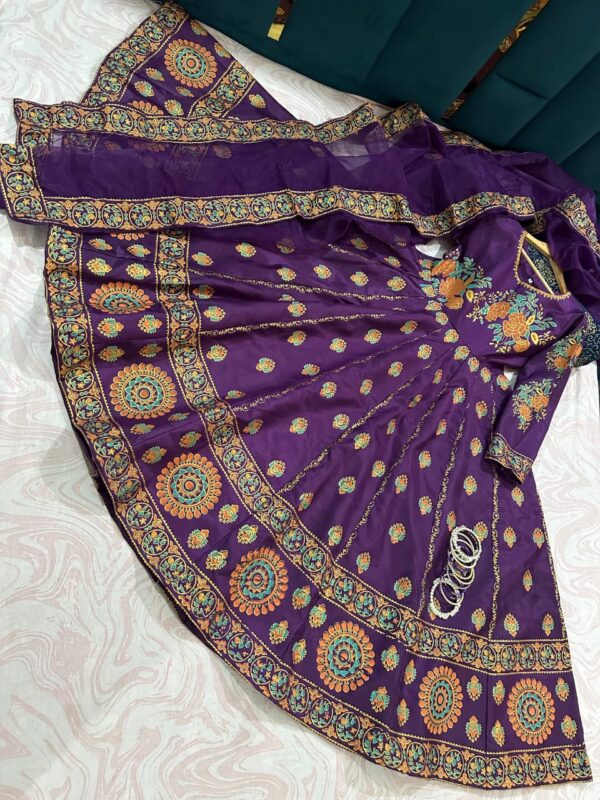 Floral Royalty Anarkali stitched - Image 10