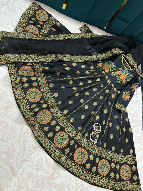 Floral Royalty Anarkali stitched - Image 4