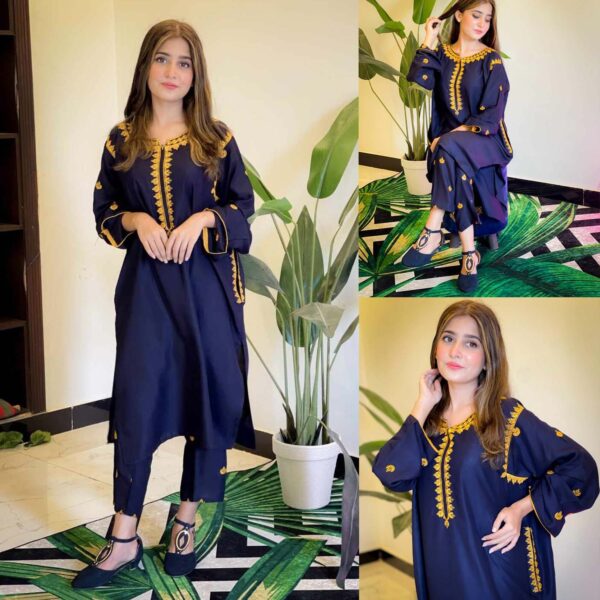 Pocket Style Embroidered 2Piece - Image 2