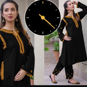 Pocket Style Embroidered 2Piece
