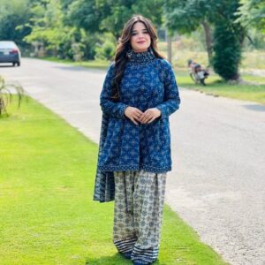 BERRY🫐 3PC SUIT WITH FARSI SALWAR