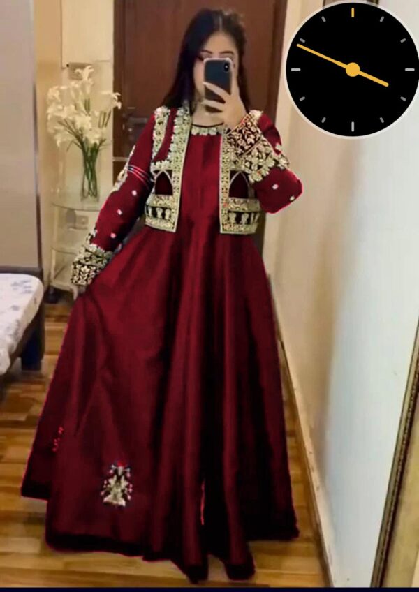 Regal Nug Embroidered Koti - Image 2