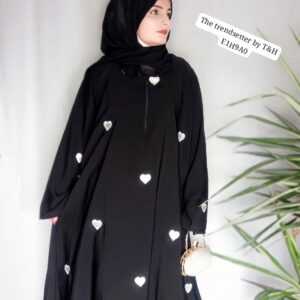 The trendsetter  Article embroidered maxi abaya
